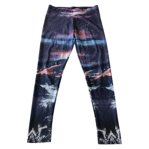American Eagle Damengröße Medium hoch geschnittene Leggings Galaxy-Druck Stretch Yoga - Bild 1 von 6