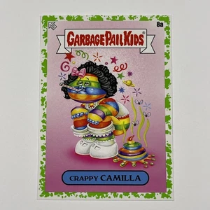 Garbage Pail Kids Bookworms Crappy Camilla #8a Green - Picture 1 of 2