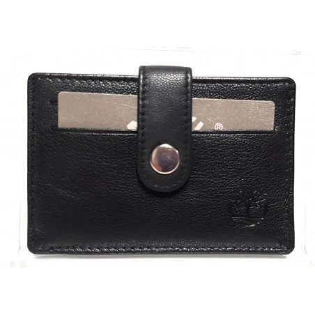 Portacarte Portadocumenti in pelle c/bottone TIMBERLAND Nero TB0RS025 - Immagine 1 di 1