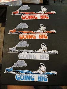 Adesivo Going Big 9 Axle Heavy HaulWide Load Fat Girl - Foto 1 di 6