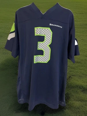 Camiseta de fútbol americano NFL Seattle Seahawks Youth XL #3 Russell Wilson Foto 1 de 4
