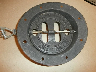 Amortiguador y collar de tiro para estufa de leña de hierro fundido Vogelzang Holland MI Foto 1 de 4