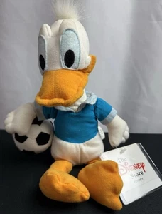 Disney UK Store Futbol Soccer Donald Duck Bean Bag Plush 10” - Picture 1 of 5