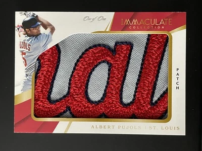 2019 Panini Immaculate Collection Jumbo Relic Albert Pujols 1/1 Patch - Image 1 of 2