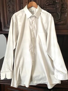 Van Heusen Herren Oberhemd XL 17,5 34/35 Regular Fit Lux Satin Beige Grau - Bild 1 von 10