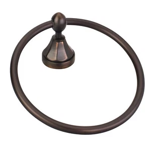 Newbury Brushed Oil Rubbed Bronze Towel Ring - Picture 1 of 1