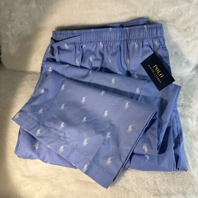 НОВЫЙ С ЯРЛЫКАМИ МУЖСКИЕ POLO RALPH LAUREN LOUNGE/ПИЖАМА БРЮКИ ~ БОЛЬШОЙ И ВЫСОКИЙ ~ 3XL - Изображение 1 из 4