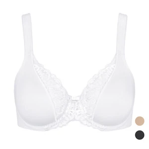 Triumph Modern Lace+Cotton W - BH mit Bügel - Weiss / Schwarz / Beige - Bild 1 von 10