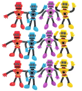 Figuras geniales coloridas y flexibles de robots de goma (4") alivio del estrés sensorial - Imagen 1 de 6