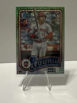 2024 Bowman Chrome Noelvi Marte Rookie of the Year Favorites #ROY-4 Mojo - Image 1 of 2