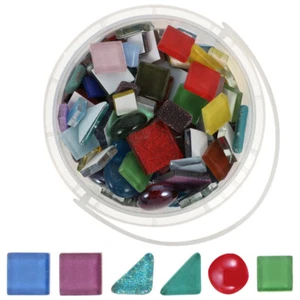1 Bucket of Mosaic Tiles Pieces Handmade Craft Material DIY Household Mosaic - Picture 1 of 12