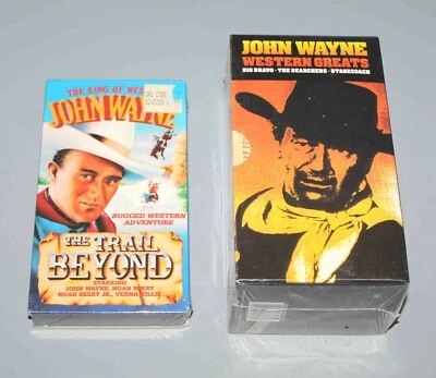NEW John Wayne Western Greats - Stagecoach, The Searchers, Rio Bravo Box Set VHS - Image 1 of 3