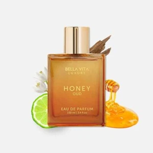 Bella Vita Luxury Honey Oud Unisex Eau De Parfum Long Lasting Sweet Spicy 100ml - Bild 1 von 8