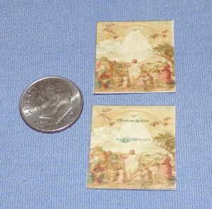 Dollhouse Miniature Religious Certificate of Baptism Stationary Paper Lot Jesus - Picture 1 of 1