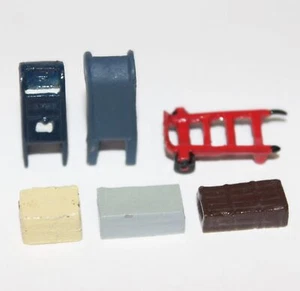 Modelo a escala de O diseño de paisajes de tren buzón de correo de EE. UU. cesta accesorios de carro de mano - Imagen 1 de 3