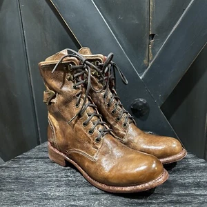 BED STU Anne Cobbler Series Bootie in Olive Rustic Tremolo Women’s Size 9.5 NIB - Picture 1 of 18