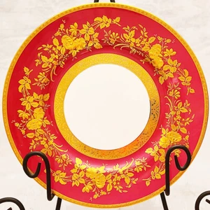 ATHOLL CRIMSON model AS H5041 by Minton Dinner Plate 10.75" NEW NEVER USED - Picture 1 of 9