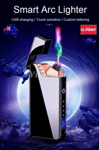 Plasma Double Arc Electric Lighter USB Rechargeable Windproof Flameless - Picture 1 of 12