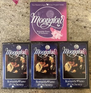 Moonglow Romantic Piano & Orchestra Readers Digest 3 Cassette Tape Set Used 1988 - Picture 1 of 6