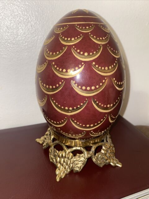 Brass Egg Holder In Collectible Decorative Eggs for sale | eBay