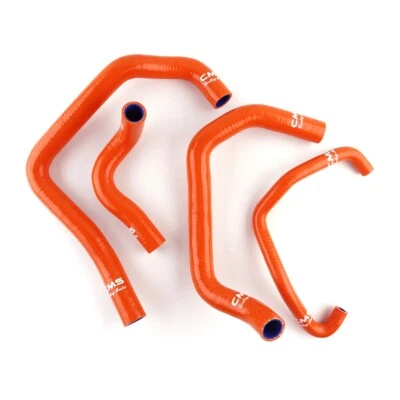 Silicone Radiator Hose Kit For 2005-2006 Kawasaki Ninja ZX6R ZX636C Orange - Image 1 of 4
