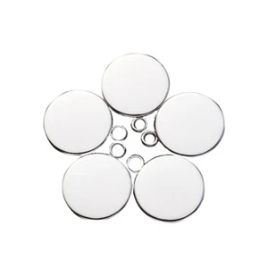 50 Pcs Pendant Blanks Necklace Jewelry Making Accessories Round - Picture 1 of 12
