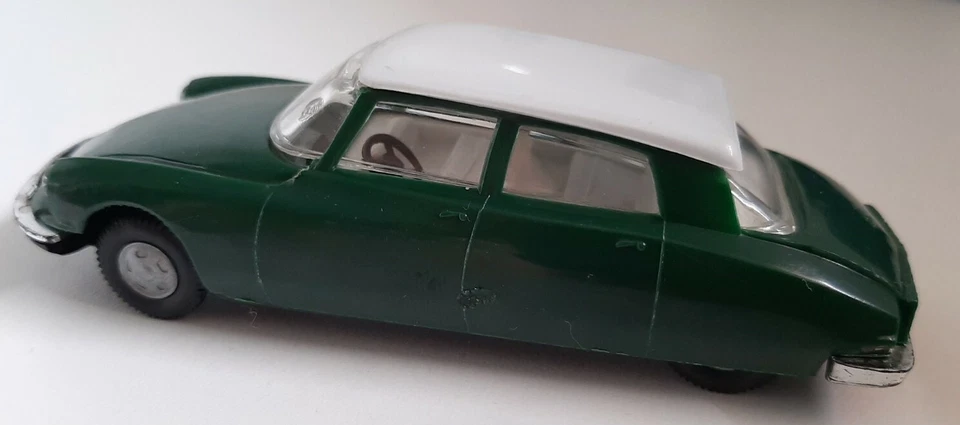 # POLITOYS APS PLAST # CITROËN DS 19 verde/grigio N.31, Scala 1/41, MINT  - Immagine 1 di 4