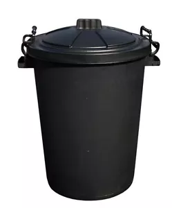 50 Litre Heavy Duty Plastic Rubbish Refuse Bin Waste Dustbin Locking Lid 50L - Picture 1 of 1