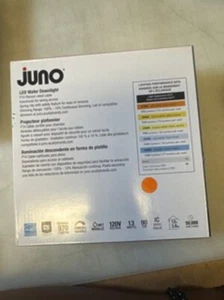 New Juno WF6 SWW5 6 in. Ultra Slim Canless Integrated LED White Recessed Light - Picture 1 of 2