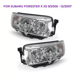 Pair Head Light Lamp For Subaru Forester X XS XT 2005-2007 Only for Halogen - Picture 1 of 5