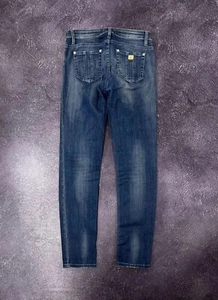 Vintage Roberto Cavalli Luxury Leopard Blue Denim Jeans - Picture 1 of 14