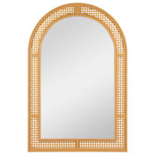 Northlight 36" Arched Lattice Weaved Decorative Wall Mirror