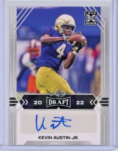 2022 Leaf Draft Autograph #BA-KA2 Kevin Austin Jr. RC Notre Dame / Jaguars MINT - Picture 1 of 2