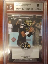 2017 Leaf Army All American Bowl Tua Tagovailoa Rookie #93 BGS 9 MINT *C