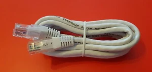 Netzwerkkabel Cat.5 E abgeschirmt weiß 2 Meter mit 2 Stecker RJ-45 Rundkabel NEU - Bild 1 von 5