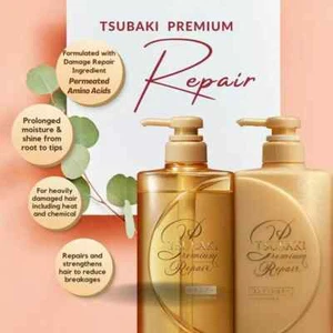 【SET】 JAPAN Shiseido TSUBAKI Premium Repair Shampoo & Conditioner 490ml Fedex - Picture 1 of 9