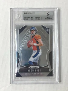DREW LOCK 2019 Prizm BASE ROOKIE RC #304! BGS MINT 9! 9.5 SUBS (x3)! BRONCOS! - Picture 1 of 3