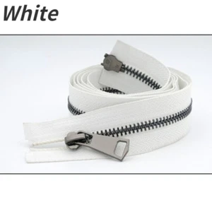 Metal Zipper Copper Teeth Open-End Double-Sided Slider Sewing Crafts 120cm - Picture 1 of 20