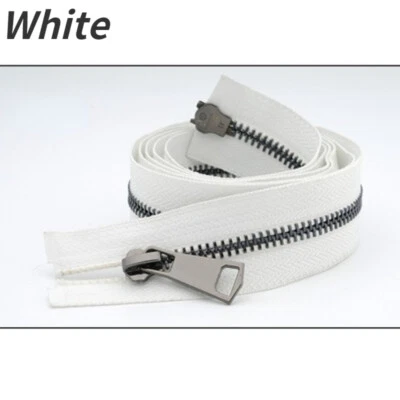 Metal Zipper Copper Teeth Open-End Double-Sided Slider Sewing Crafts 120cm - Image 1 of 4