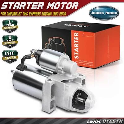 Starter Motor for Chevrolet Express 1500 2500 3500 GMC C3500HD 1.6KW 12V CW 11T - Image 1 of 4