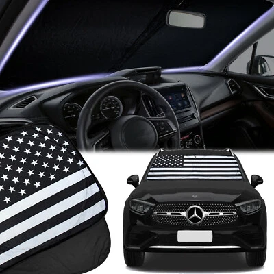 Parabrisas grande bandera de Estados Unidos para Mercedes Benz 2001-25 parasol cubierta visera Foto 1 de 4