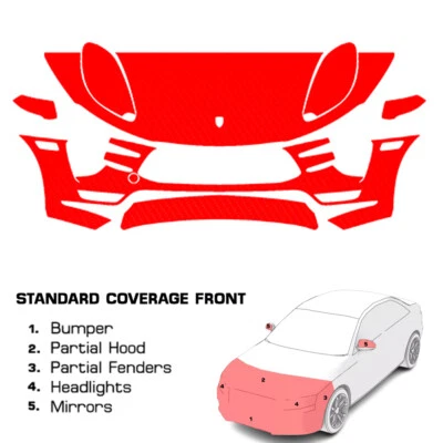 Kit de sujetador transparente de película de protección de pintura precortada PPF para Porsche Macan Turbo 2014-2018 Foto 1 de 4