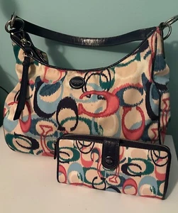 COACH SIGNATURE IKAT HANDBAG •Style: F24452 - Picture 1 of 6