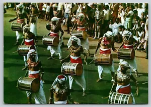 Cartolina Kandyan Drummers Kandy Sri Lanka Ceylon - Foto 1 di 2