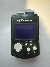 Sega Dreamcast Black VMU Card Visual Memory Unit Tested Working good no battery