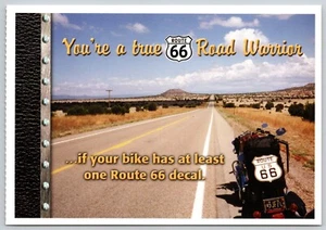 Postcard Hogs on 66 You're a True Route 66 Road Warrior If - Bike Decal - Picture 1 of 2