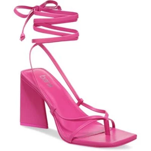 Bar III Womens Auroraap Faux Leather Cone Heel Strappy Pumps Sandals BHFO 9581 - Picture 1 of 6