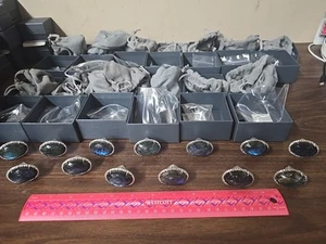 13 Anelli Colleen Lopez Ovali Sfaccettati Labradorite Argento Sterling Misura 6 - Così come sono - Foto 1 di 7