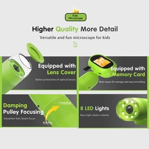 Handheld Digital Microscope For Kids 500X/1000X Magnification 2.0 Inch IPS FRJD - Picture 1 of 11
