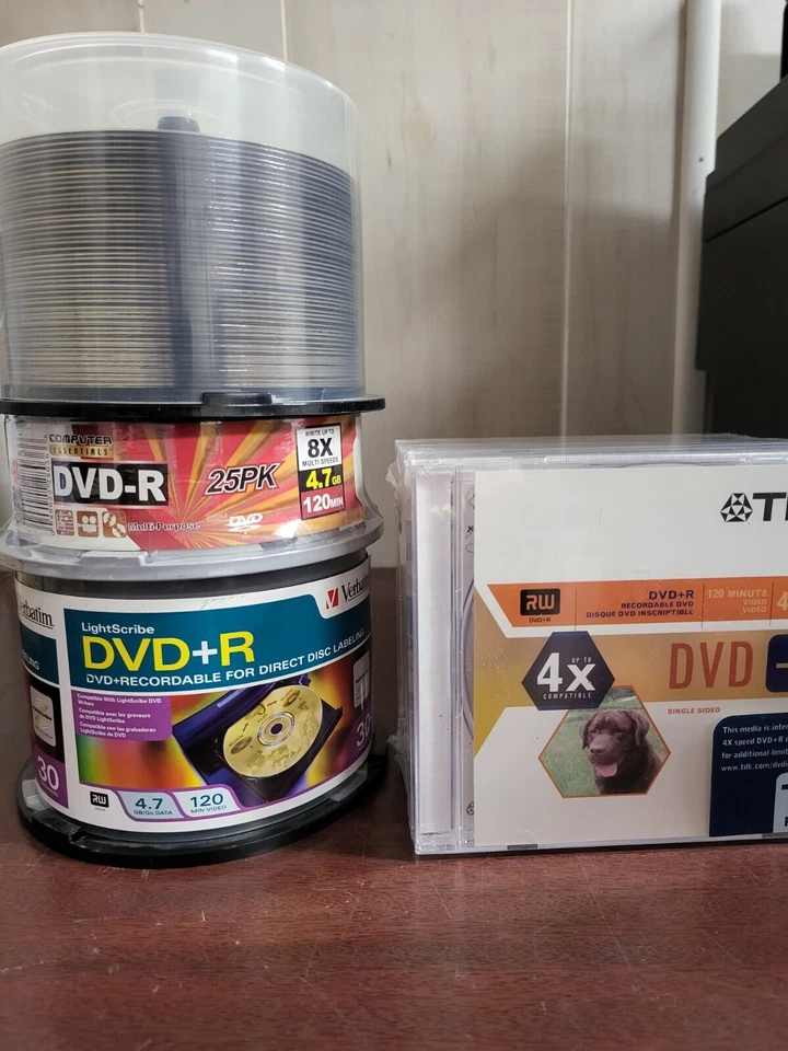DVD-R CD Lot  ~ Verbatim TDK More  Blank Compact Disc *see pics - Image 1 of 4